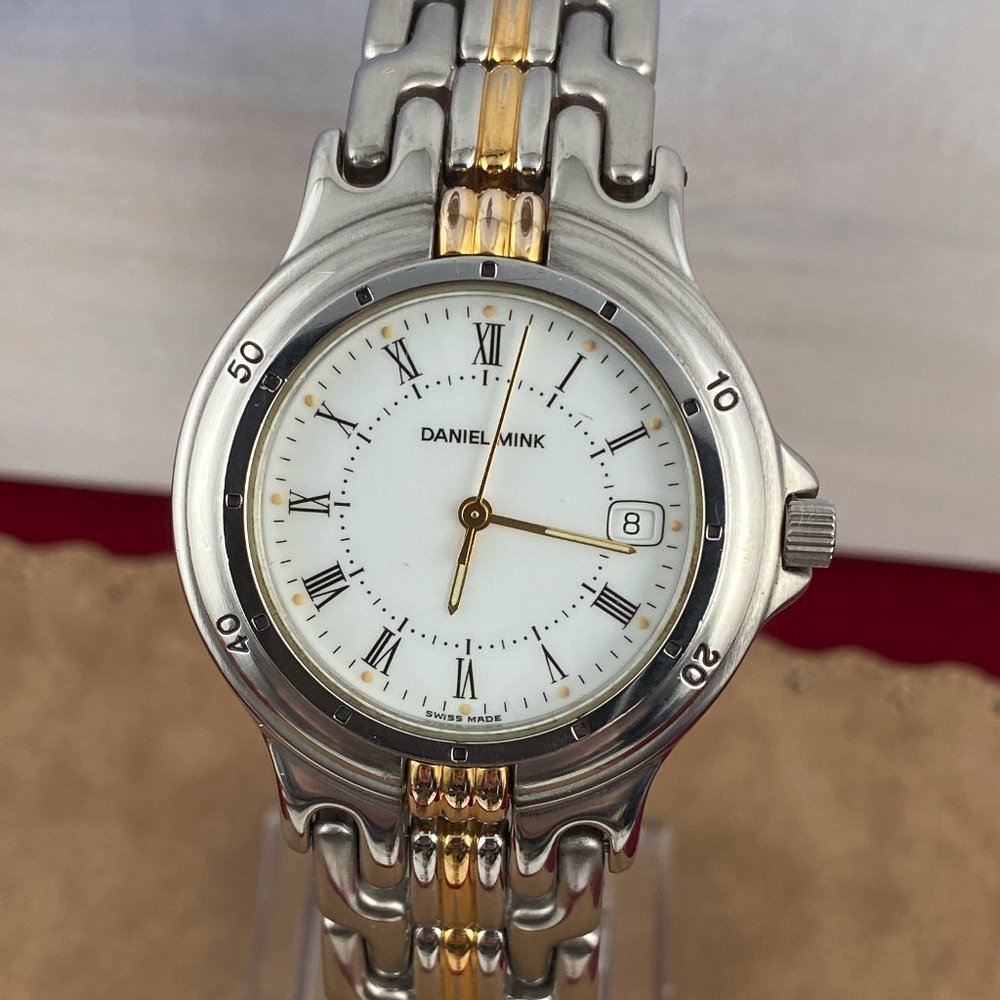 Vintage 2 Tone Gold Designer Daniel Mink  Watch